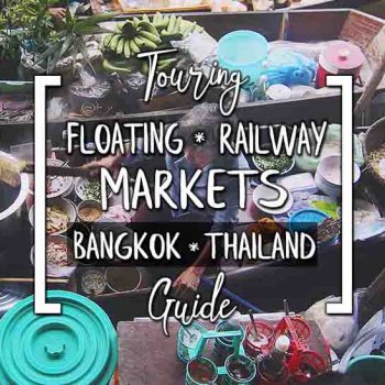 Touring Bangkok's Floating Market Tour Train & Railway Markets Wat Bang Kung Temple