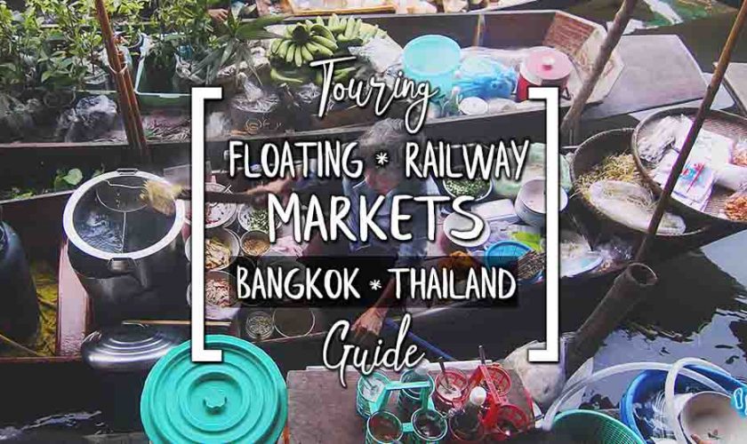 Touring Bangkok's Floating Market Tour Train & Railway Markets Wat Bang Kung Temple